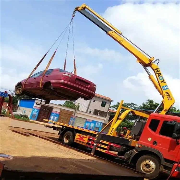 嘉禾吊车救援小汽车怎么吊